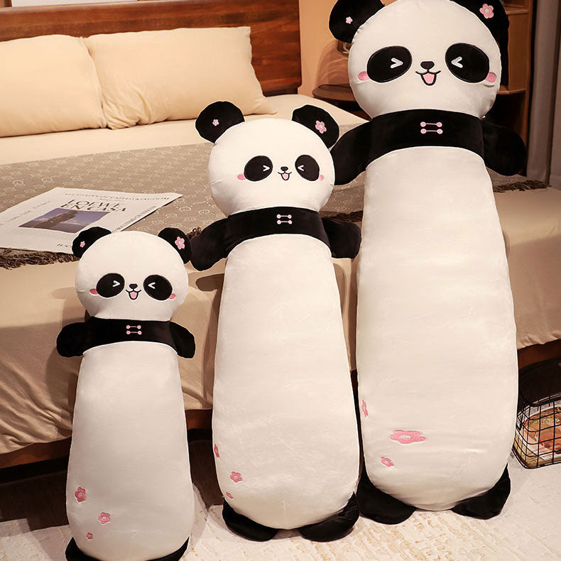 Long rectangular plush Panda animal pillow