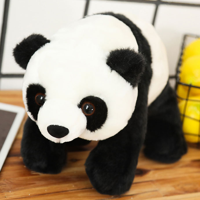 Soft sitting and lying panda squishy toys