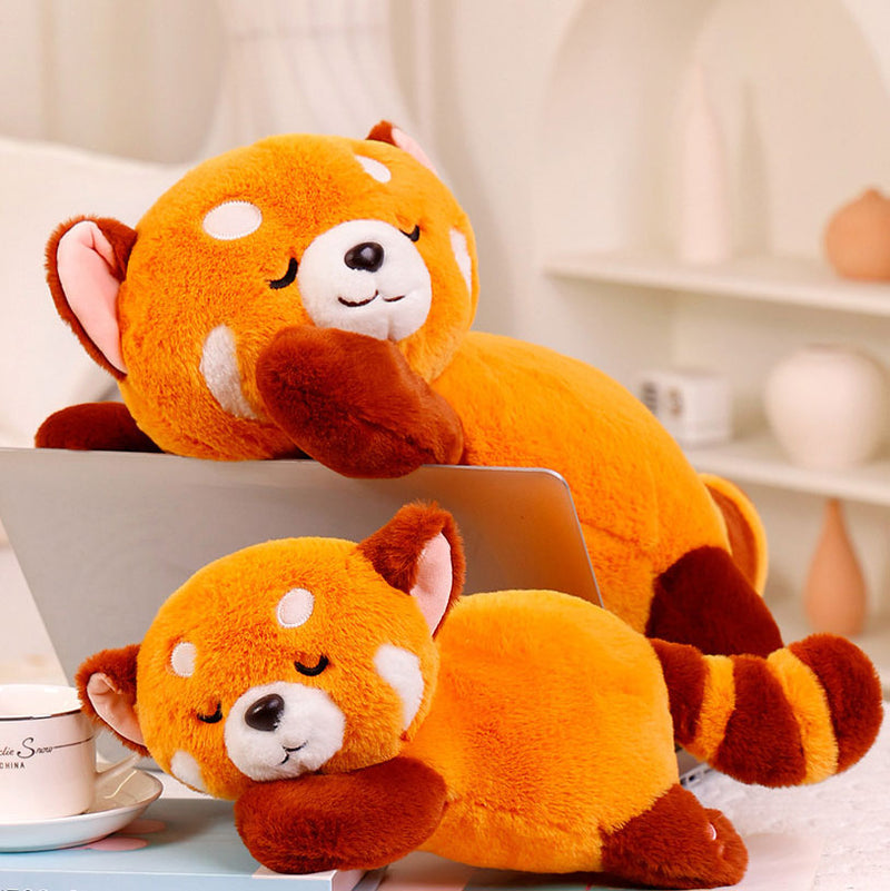 Drowsy Sleeping cute baby Red Panda Plush toy