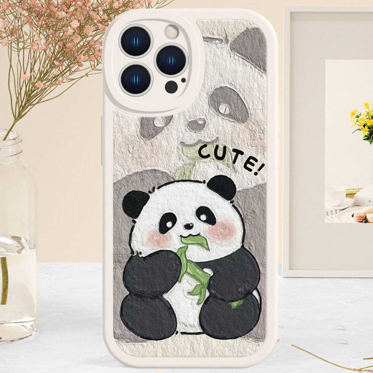 Painting style couple phone case for iphone 14