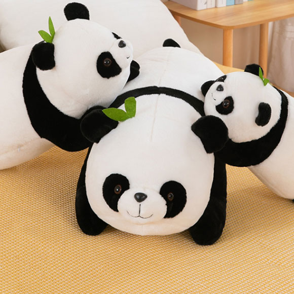Adorable plush toy cushion Panda pillow doll