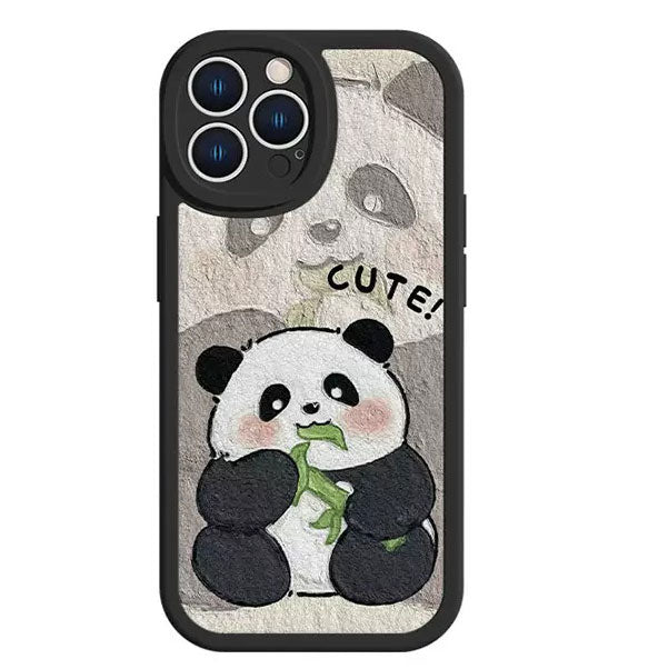 Painting style couple phone case for iphone 14