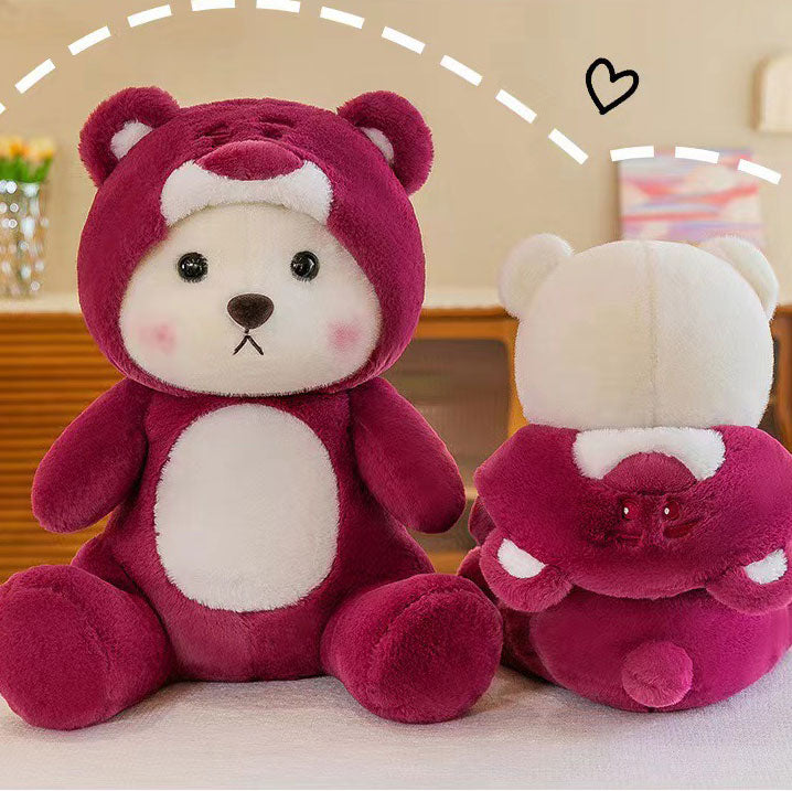 Strawberry Bear Plush Doll Toy