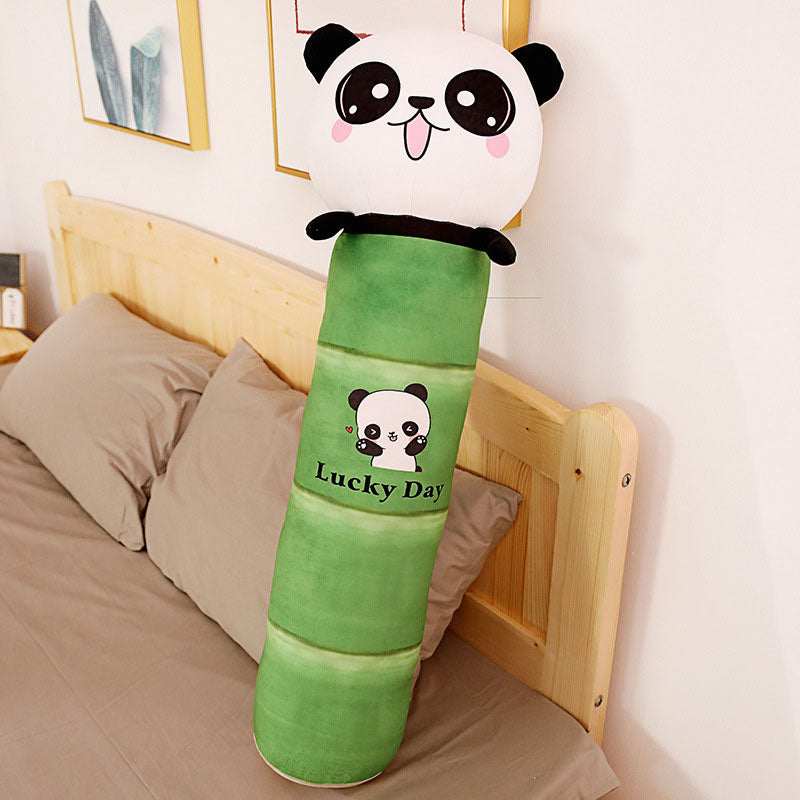 Long rectangular plush animal pillow