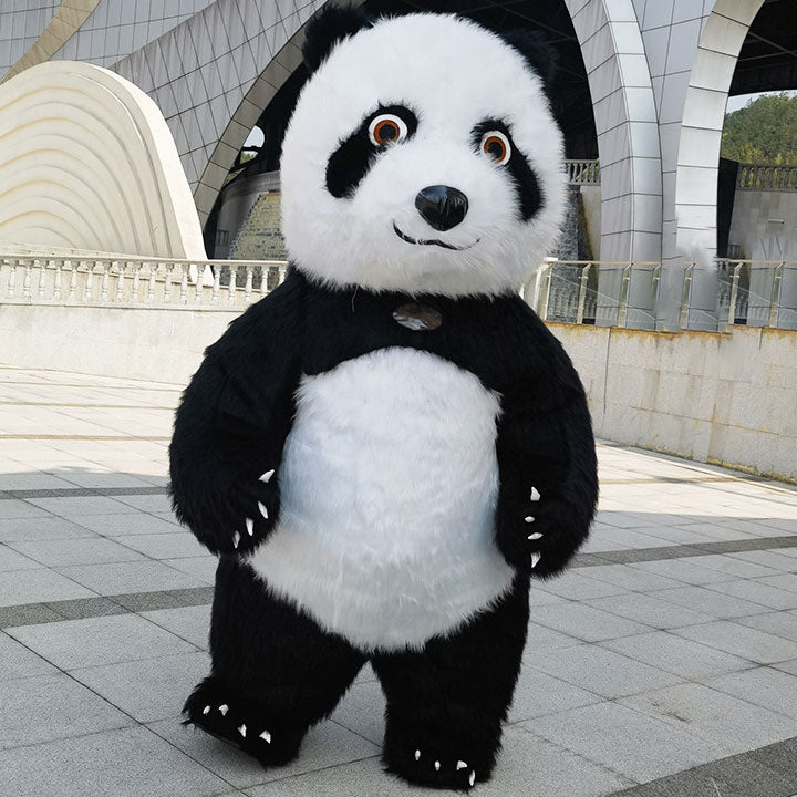 Panda Doll Mascot Costume Plush Cartoon Dolls for Festival Parties