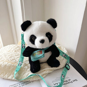 Nerdy Cute Shoulder Panda Bag  crossbody book bags